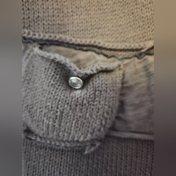 Pur Handknit Textured Vintage Inspired Cozy Fall Cardigan Size M Feminine - Picture 6 of 8